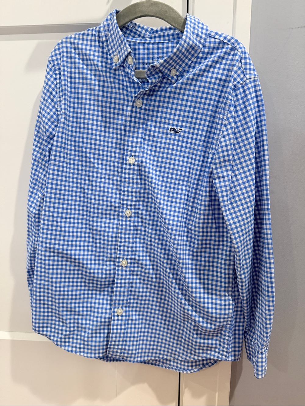 Vineyard Vines Performance Blue Gingham Button-Down Shirt